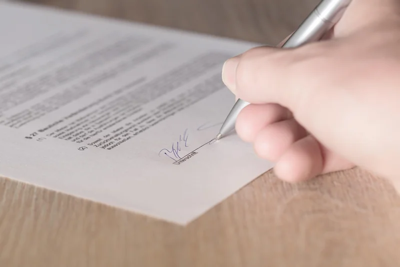 Modèle concret de signature PO